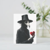 Pestdoktor mit einem Herzen Postkarte (Stehend Vorderseite)