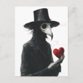 Pestdoktor mit einem Herzen Postkarte (Vorderseite)