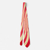 Pestgelber Roter Streifen - Necktie Krawatte (Rückseite)