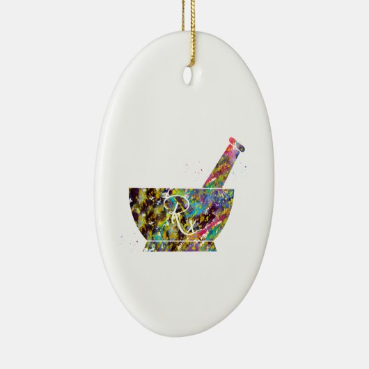 Pestle und Mortar Keramik Ornament (Rechts)