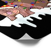 Pesto Moo Deng der Pinguin der ba Poster (Ecke)