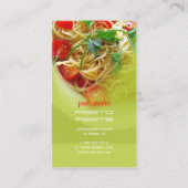 Pesto Pasta + Visitenkarten für Restaurants Visitenkarte (Rückseite)