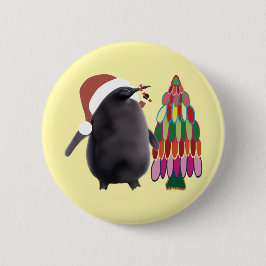 Pesto Penguin Christmas #5 Button