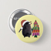 Pesto Penguin Christmas #5 Button (Vorne & Hinten)
