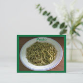 Pesto Rezept Postkarten (Stehend Vorderseite)