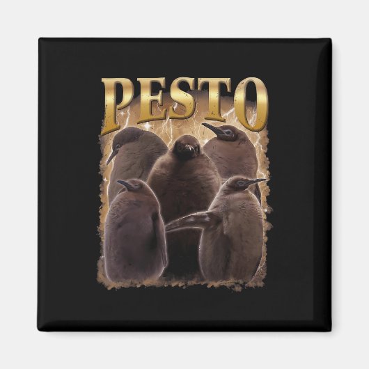 Pesto The Pinguin Funny Ba1 Magnet (Vorne)