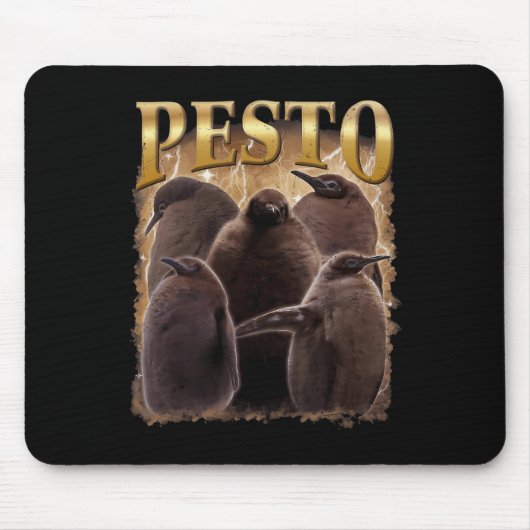 Pesto The Pinguin Funny Ba1 Mousepad (Vorne)