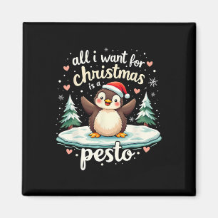 Pesto The Pinguin Funny Ba Magnet