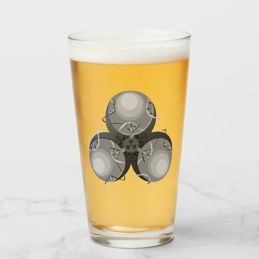 Pestvirus-Biogefährdung Glas (Vorne (Gefüllt))