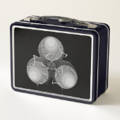 Pestvirus-Biogefährdung Metall Lunch Box (Rückseite)