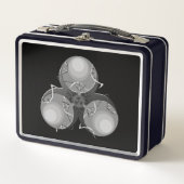 Pestvirus-Biogefährdung Metall Lunch Box (Vorderseite)