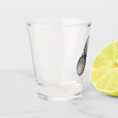 Pestvirus-Biogefährdung Schnapsglas (Links)
