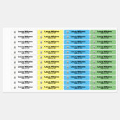 Pet1a personalisierter Name und Telefonnummer eise Etiketten (Blatt)