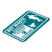 PET-ABFÄLLE - Höflichkeit Magnet (Linke Seite)
