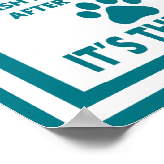 PET-ABFÄLLE - Höflichkeit Poster (Ecke)