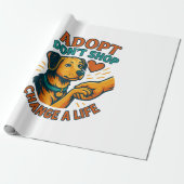 Pet Adopt Liebens T-Shirt Geschenkpapier (Ungerollt)