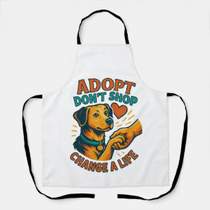 Pet Adopt Liebens T-Shirt Schürze