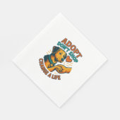 Pet Adopt Liebens T-Shirt Serviette (Ecke)