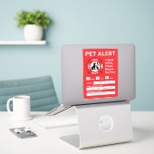Pet Alert Fire Rescue Aufkleber (Laptop auf Schreibtisch)