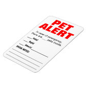 Pet Alert Magnet (Linke Seite)