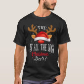 Pet all the dogs Christmas Deer PJS Xmas Family Ma T-Shirt (Vorderseite)