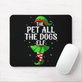 Pet All The Dogs Elf Christmas Girls Women Elf Squ Mousepad (Mit Mouse)