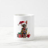 Pet Animal Lovers Cute Sphynx cat Reindeer Antlers Kaffeetasse (Mittel)