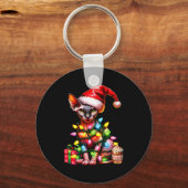 Pet Animal Lovers Cute Sphynx Cat Reindeer Antlers Schlüsselanhänger (Vorderseite)