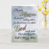 Pet-Beileid-Karte für den Heimtierverlust Karte (Gelbe Blume)