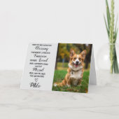 Pet Beileid Personalisiert Foto Pet Loss Karte (Vorderseite)