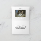 Pet Beileid Vielen Dank Foto Grußkarte Dankeskarte (Innenseite)