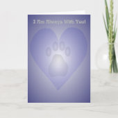 Pet Bereavement Card Karte (Vorderseite)