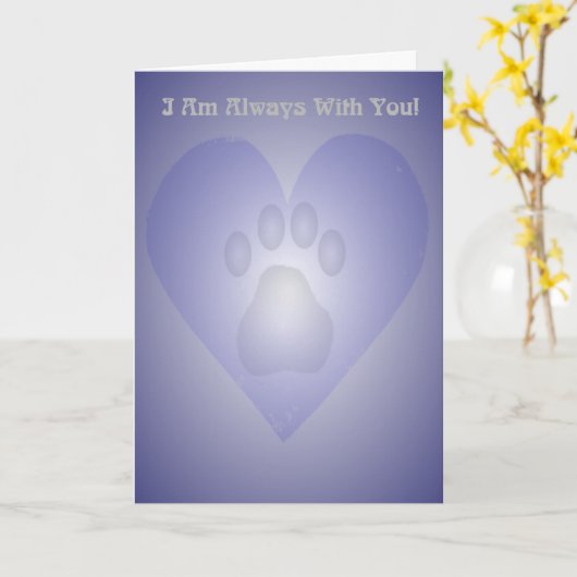 Pet Bereavement Card Karte (Gelbe Blume)