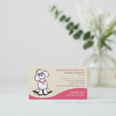 Pet Boutique Geschenkladen Pink Visitenkarte (Stehend Vorderseite)