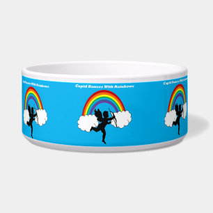 Pet Bowl Cupid Tänze mit Regenbogen Napf