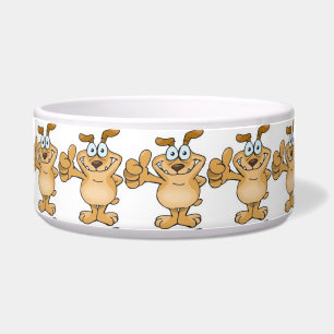 Pet Bowl/Hund geben Daumen hoch Napf