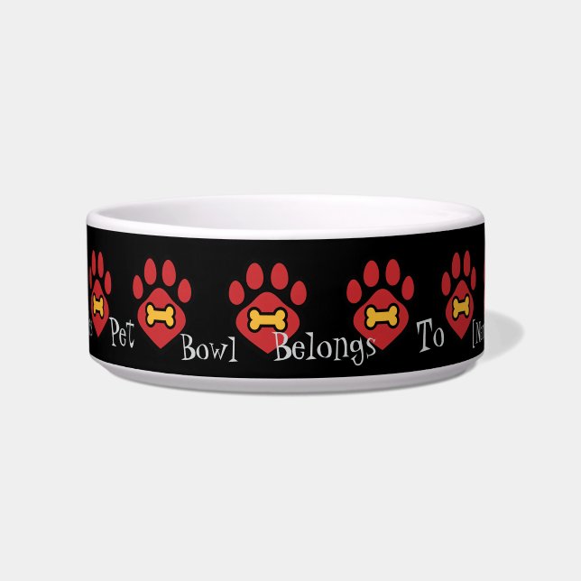 Pet Bowl Medium Animal Paw Napf (Vorderseite)