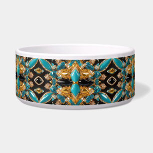 Pet Bowl mit Bahamas Colors Abstract Design Napf