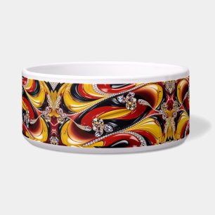 Pet Bowl mit belgischer Farbe Abstract Design Napf
