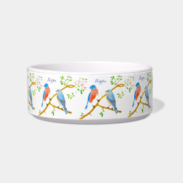 Pet Bowl mit Bluebirts und Text Napf