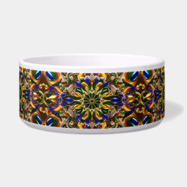 Pet Bowl mit Brasilien Farben Abstraktes Design Napf