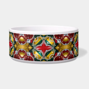 Pet Bowl mit Los Angeles Farben Abstraktes Design Napf