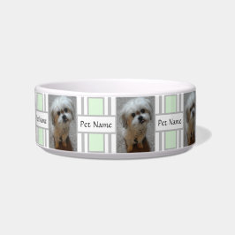 Pet Bowl mit Malshi Puppy und Text Napf