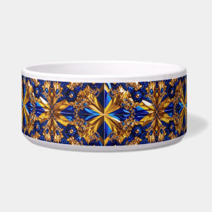 Pet Bowl mit Schweden Farben Abstraktes Design Napf