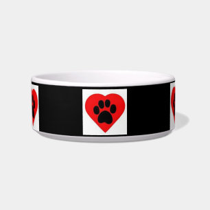 Pet Bowl Paw Herz Napf