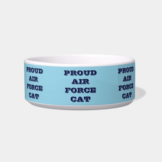 Pet Bowl Proud Air Force Cat Napf (Vorderseite)