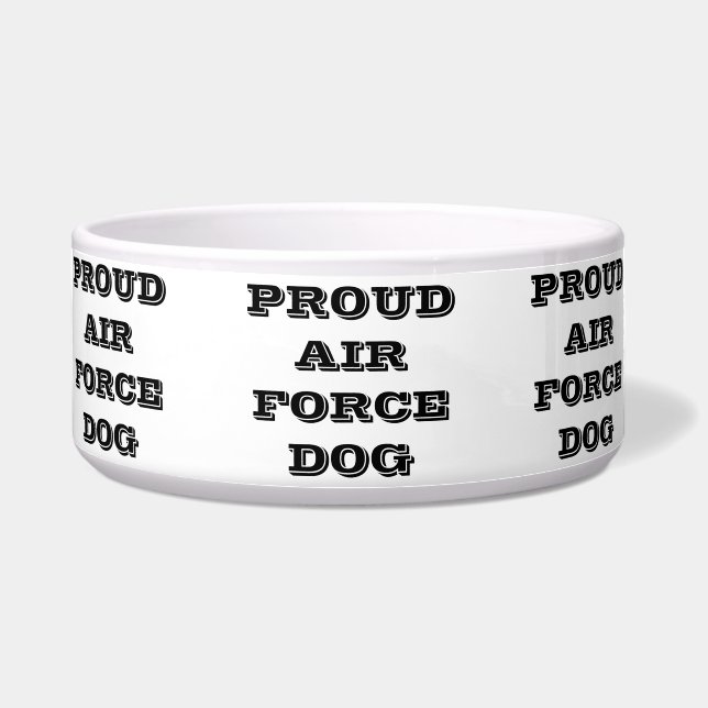 Pet Bowl Proud Air Force Hund Napf (Vorderseite)
