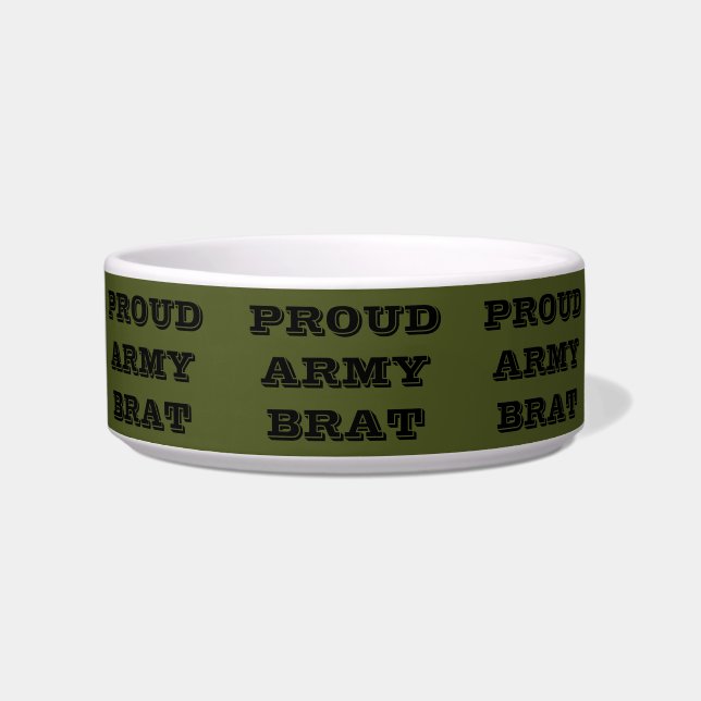 Pet Bowl Proud Army Brat Napf (Vorderseite)