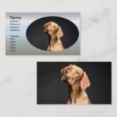 Pet Brown Beagle Dog Visitenkarte (Vorne/Hinten)