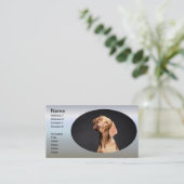 Pet Brown Beagle Dog Visitenkarte (Stehend Vorderseite)